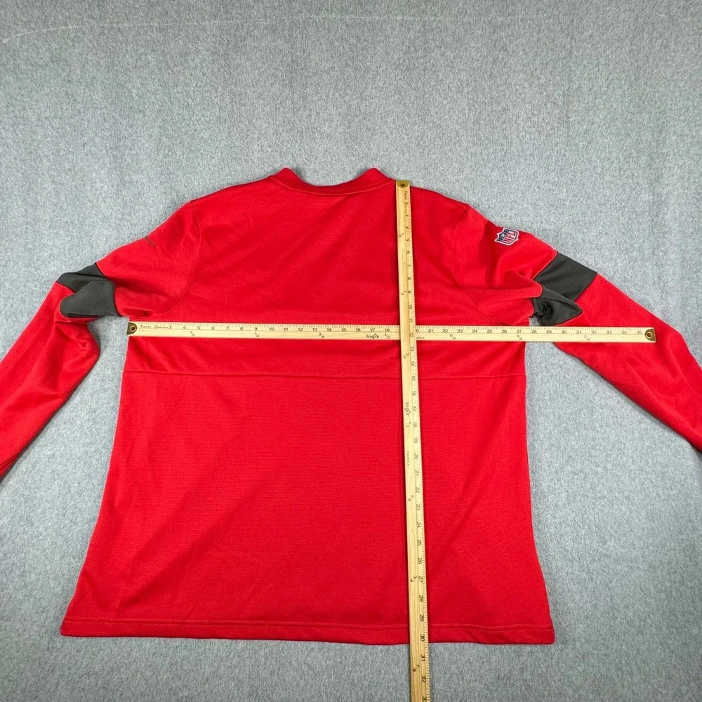Nike Buccaneers‎ NFL Football On-field Tampa Bay Dri-fit Men's XXL 1/4 Zip Mens